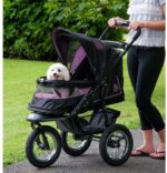 Cochecito para Mascotas Pet Gear NV PG8450NVRU2 Entrada Sin Cremallera Rosa Nuevo Neumáticos 12 Pulgadas Marco de Alumin