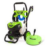 Lavadora de Presión Eléctrica Greenworks Pro Sin Escobillas 2300 PSI 2.3 GPM con Limpiador de Superficies de 11 Pulgadas