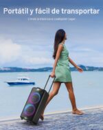 Altavoz de Fiesta Bluetooth Philips X5206 Portátil con Ruedas Karaoke Doble Woofer 8 Pulgadas 160W
