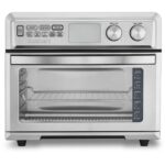Cuisinart - Horno tostador de freidora de aire con capacidad extra grande, horno de acero inoxidable de 1800W con pantal