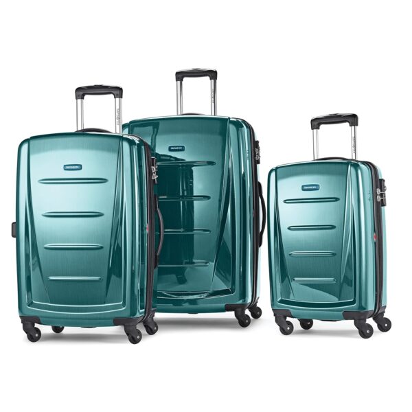 Samsonite Winfield 2 Equipaje rígido con ruedas giratorias Verde cactus Juego de 3 piezas 20 24 28 pulgadas
