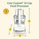 Cuisinart FP-130 Procesador de alimentos multifuncional de 13 tazas, color blanco