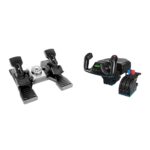 Sistema de Yugo de Vuelo Logitech G Pro Flight con Pedales de Timón Pro Flight Color Negro USB