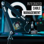 RØDE PSA1+ Brazo de estudio profesional con amortiguación de resorte y gestión de cables, negro