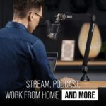 RØDE PSA1+ Brazo de estudio profesional con amortiguación de resorte y gestión de cables, negro