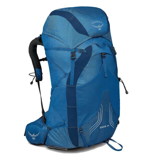 Mochila Osprey Exos 48 Ultraligera para Hombre Talla S/M Color Lazo Azul Capacidad 48 Litros