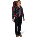 Mochila Osprey Aura AG 65 Mochilero Mujer 65 Litros Rojo Berry Sorbet Talla M/L