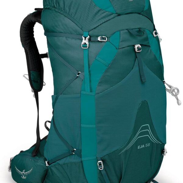 Mochila Osprey Eja 58L para Mujer Verde Azulado Profundo Talla M/L Nailon