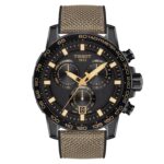 Reloj Tissot Supersport Chrono T1256173705101 Caja de Acero Inoxidable 316L con Revestimiento PVD Negro Correa Textil 45