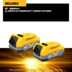 Batería de Iones de Litio DEWALT POWERSTACK DCBP034-2 20V MAX 1.7 Ah Paquete de 2 Unidades