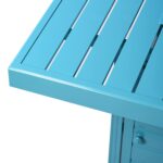 Mesa para Fogata de Propano Oakland Living ATHENS-FPT-BLUE 42x42 Pulgadas Aluminio Azul 57000 BTU