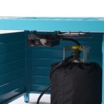 Mesa para Fogata de Propano Oakland Living ATHENS-FPT-BLUE 42x42 Pulgadas Aluminio Azul 57000 BTU