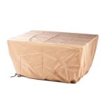 Mesa para Fogata de Propano Oakland Living ELK-FPT-GY Aluminio Rectangular 48 x 36 Pulgadas Acabado Gris 57000 BTU