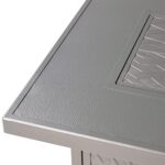 Mesa para Fogata de Propano Oakland Living ELK-FPT-GY Aluminio Rectangular 48 x 36 Pulgadas Acabado Gris 57000 BTU