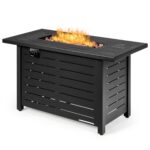 Mesa para Fogata DORTALA GT-DOUS-70370 42 pulgadas Gas Propano 60000 BTU Negro Acero