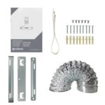 Campana extractora negra de 30 pulgadas con control de voz, campana extractora de montaje en pared compatible con Alexa/