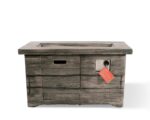 Mesa de Fogata XBrand REXFirePit20 Rectangular 42.1 Pulgadas Negro MgO Metal Gas Propano 50000 BTU