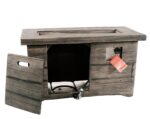 Mesa de Fogata XBrand REXFirePit20 Rectangular 42.1 Pulgadas Negro MgO Metal Gas Propano 50000 BTU
