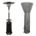 Calentador de Patio Hiland HLDS01-CGT Bronce Martillado 87 Pulgadas con Funda HVD-CVR-S