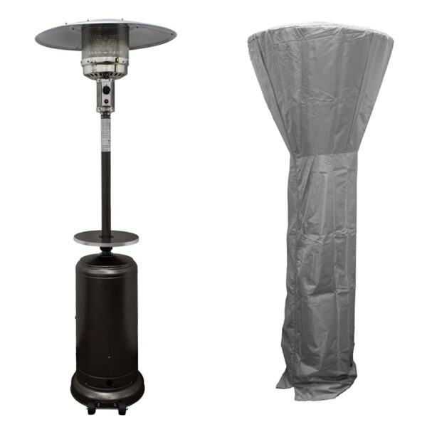 Calentador de Patio Hiland HLDS01-CGT Bronce Martillado 87 Pulgadas con Funda HVD-CVR-S