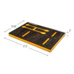 GEARWRENCH Juego de 21 llaves de trinquete estándar y rechoncha 72T SAE con bandeja de espuma EVA - 86526