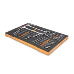 GEARWRENCH Juego de 21 llaves de trinquete estándar y rechoncha 72T SAE con bandeja de espuma EVA - 86526