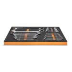 GEARWRENCH Juego de 21 llaves de trinquete estándar y rechoncha 72T SAE con bandeja de espuma EVA - 86526