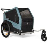 Remolque de Bicicleta para Mascotas Burley Bark Ranger XL 947107 Capacidad 100 Libras Azul Spruce