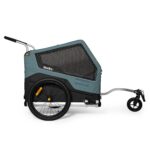 Remolque de Bicicleta para Mascotas Burley Bark Ranger XL 947107 Capacidad 100 Libras Azul Spruce