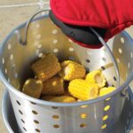 Olla de Aluminio para Hervir y Cocinar al Vapor King Kooker KK120A 120 Cuartos Plata