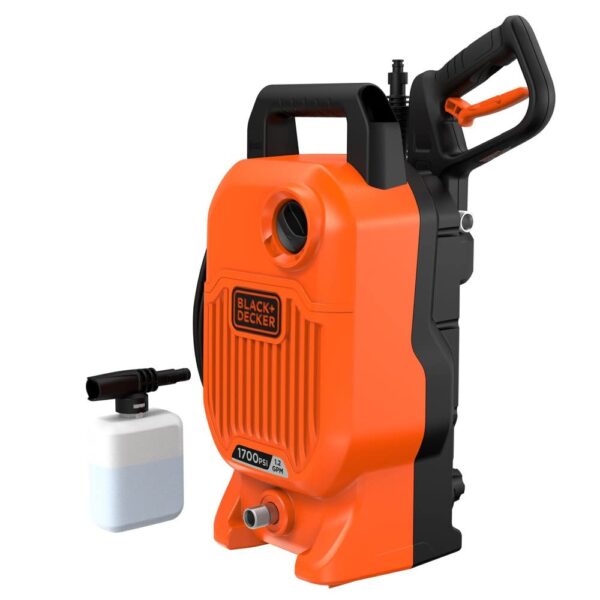 Lavadora a Presión Eléctrica BLACK+DECKER BEPW1700 1700 PSI 1.2 GPM Agua Fría Color Naranja