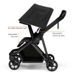 Cochecito Thule Shine Modelo 11400202 Color Negro Compacto Ligero Asiento Reversible 4 Ruedas