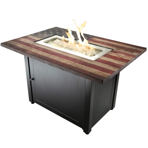 Brasero de Gas Endless Summer The Americana GAD17108ES 40 x 28 Pulgadas Rectangular 40000 BTU