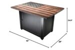 Brasero de Gas Endless Summer The Americana GAD17108ES 40 x 28 Pulgadas Rectangular 40000 BTU