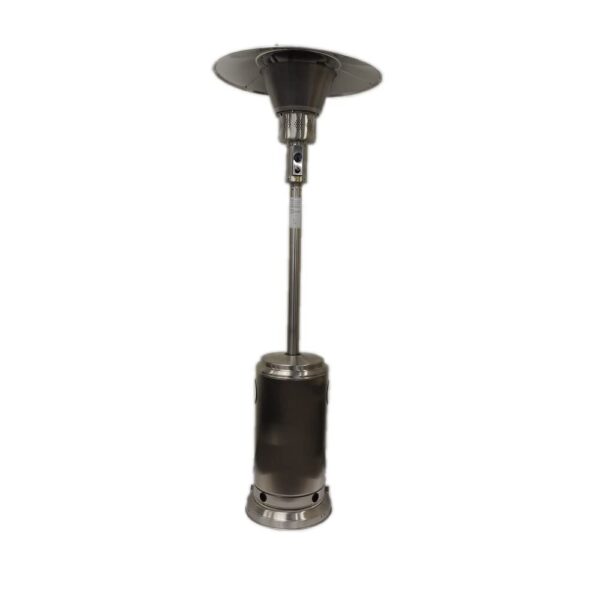 Calentador de Patio Comercial AZ Patio Heater Hiland BURN-2650-SS33 Acero Inoxidable 40000 BTU Escudo Reflector 33 pulga