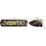 Barra de luz LED Tiger Lights TL6SRC 6 pulgadas 12 24 voltios 3400 lúmenes acero inoxidable