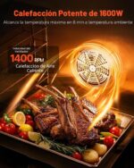 VEVOR Horno de Convección Comercial, 47L/43Qt, Horno Convencional de Media Medida para Encimera, Tostador de 4 Niveles 1