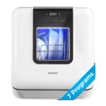 COMFEE' Lavavajillas para encimera, lavavajillas portátil con tanque de agua integrado de 6 L, mini lavavajillas con más