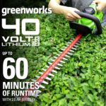 Combo Soplador de Hojas y Recortadora de Setos Greenworks 40V 24212 150 MPH Batería 4.0 Ah con Cargador