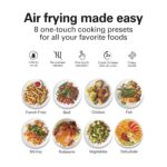 Hamilton Beach Horno freidora de aire digital de 11.6 cuartos de galón con asador, 8 funciones preestablecidas, incluyen