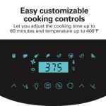 Hamilton Beach Horno freidora de aire digital de 11.6 cuartos de galón con asador, 8 funciones preestablecidas, incluyen