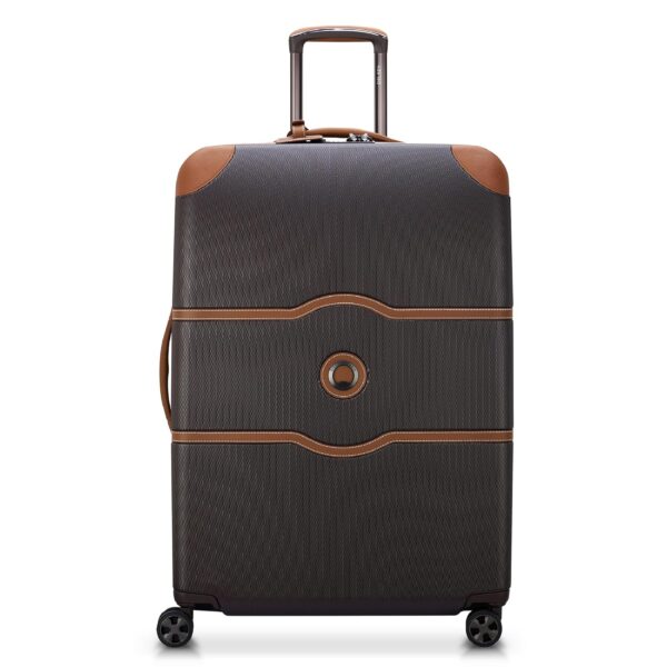 Maleta Delsey Paris Chatelet Air 2.0 28 pulgadas Marrón Chocolate Policarbonato Ruedas Giratorias Bloqueo TSA