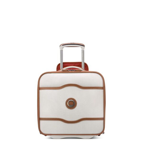 Maleta Delsey Paris Chatelet 2.0 Softside Equipaje Bajo Asiento con 2 Ruedas 16 Pulgadas Color Angora