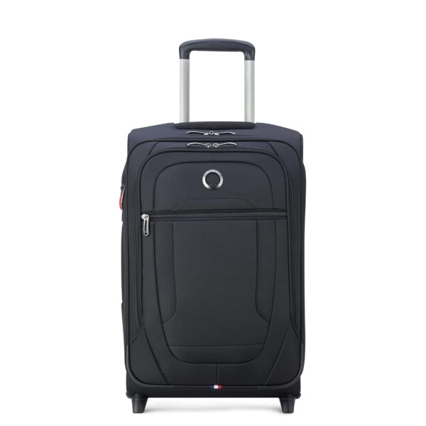Maleta Delsey Paris Helium DLX Softside 21 pulgadas Negro Expandible 2 Ruedas