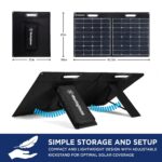 Panel Solar Portátil Westinghouse WS100P 100 W Plegable Monocristalino con USB-C
