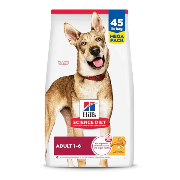 Alimento Seco para Perro Adulto Hill's Science Diet 605516 Pollo y Cebada Bolsa 45 Libras