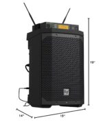 Electro-Voice EVERSE - Altavoz compacto de 8 pulgadas, ligero, con batería de 2 vías, con audio Bluetooth y control (neg