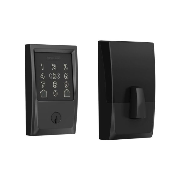 Schlage Encode Plus - Cerradura inteligente Wi-Fi para puerta delantera, cerrojo de entrada sin llave, desbloqueo con Ap