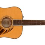 Fender Paramount PD-220E Dreadnought - Guitarra acústica (2 años de garantía, natural, con estuche)