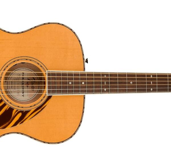 Fender Paramount PO-220E Orchestra - Guitarra acústica para orquesta, natural, con estuche